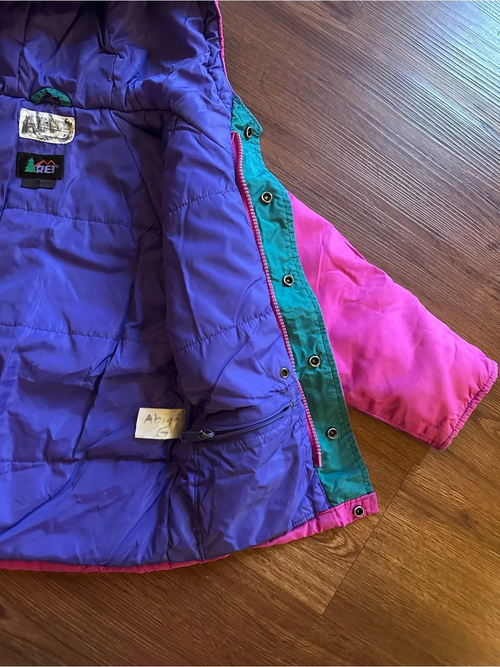 REI colorful jacket