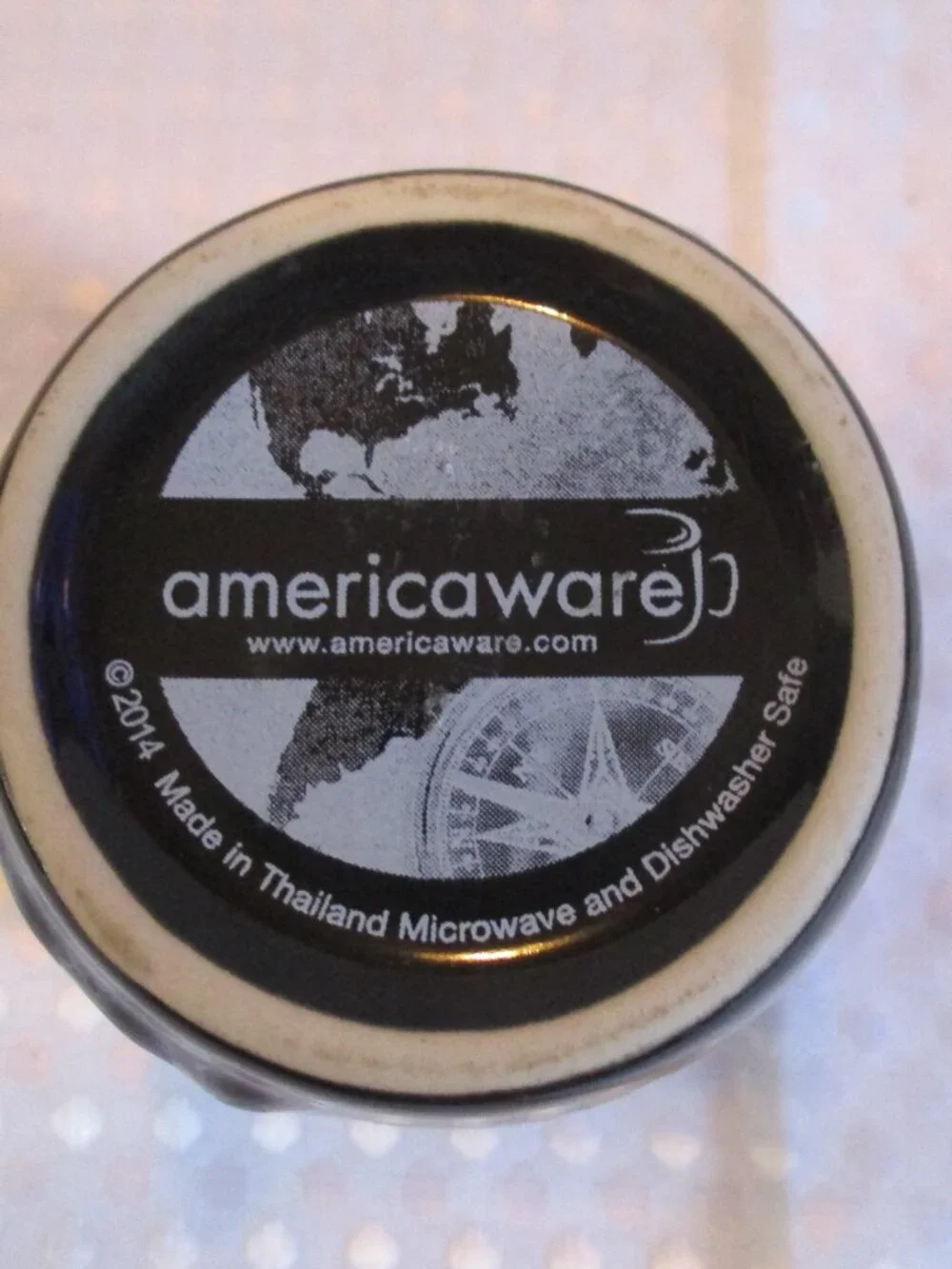 2014 Americaware 'New Mexico Night Skyline' Painted Collectible Shot Glass 2