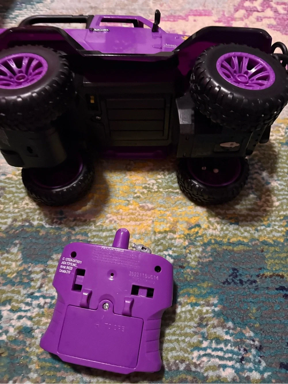 Girlmazing Remote Control Purple Jeep Toy