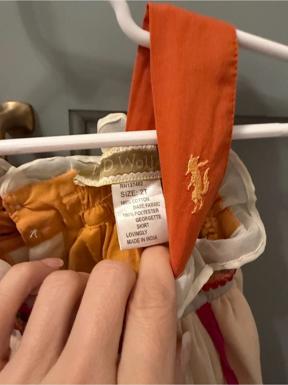 Well Dressed Wolf light peach