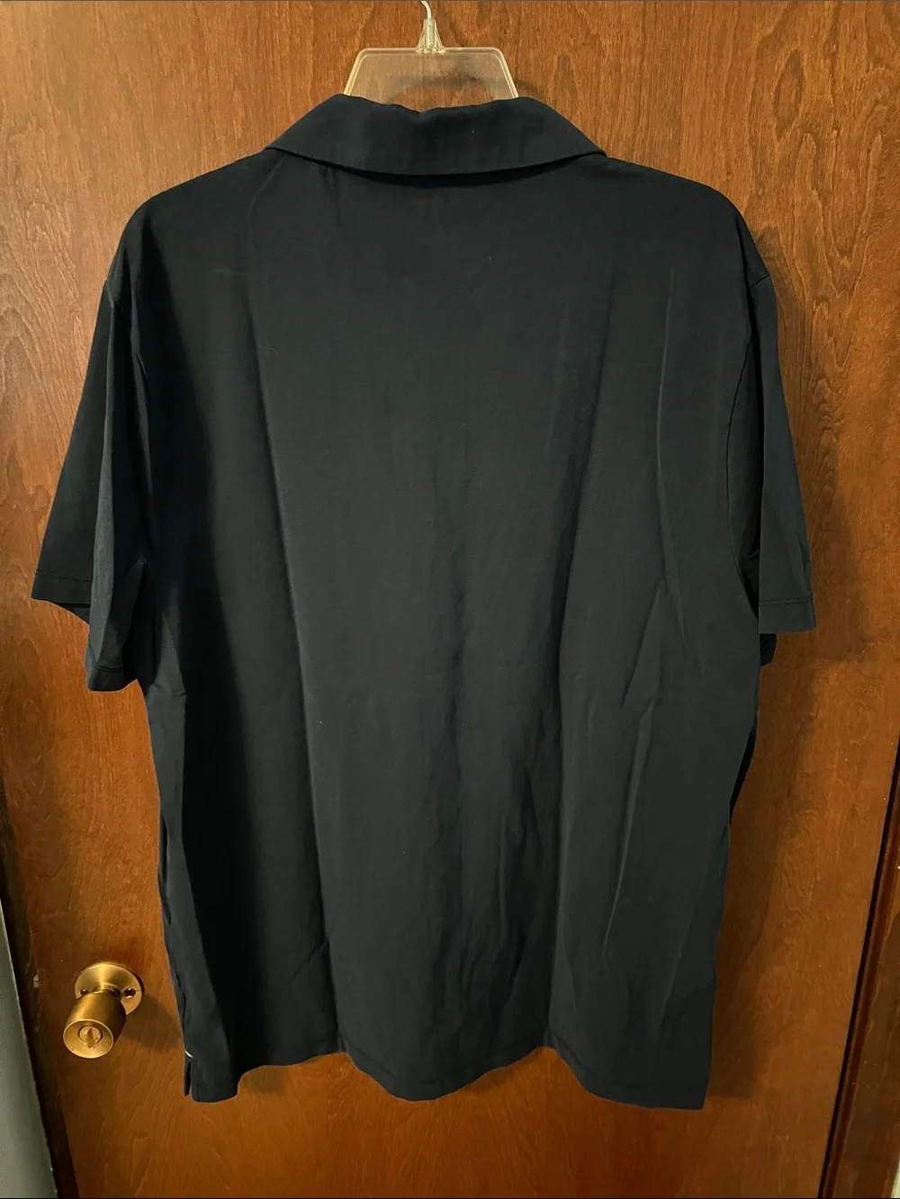 J. Crew Men's Blue performance piqué polo shirt