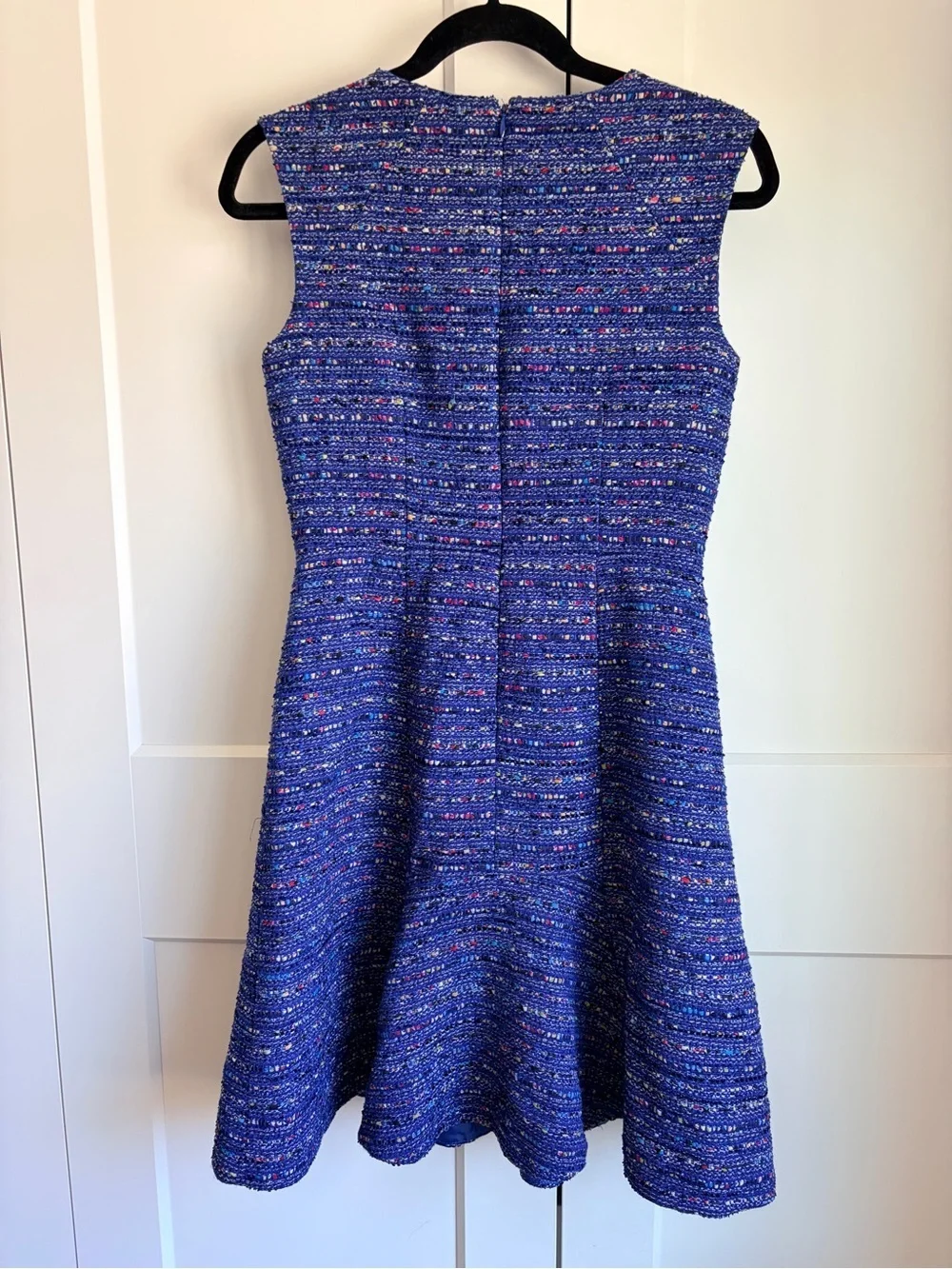 J. Crew Royal Blue Tweed Dress with Multicolor Flecks | 4