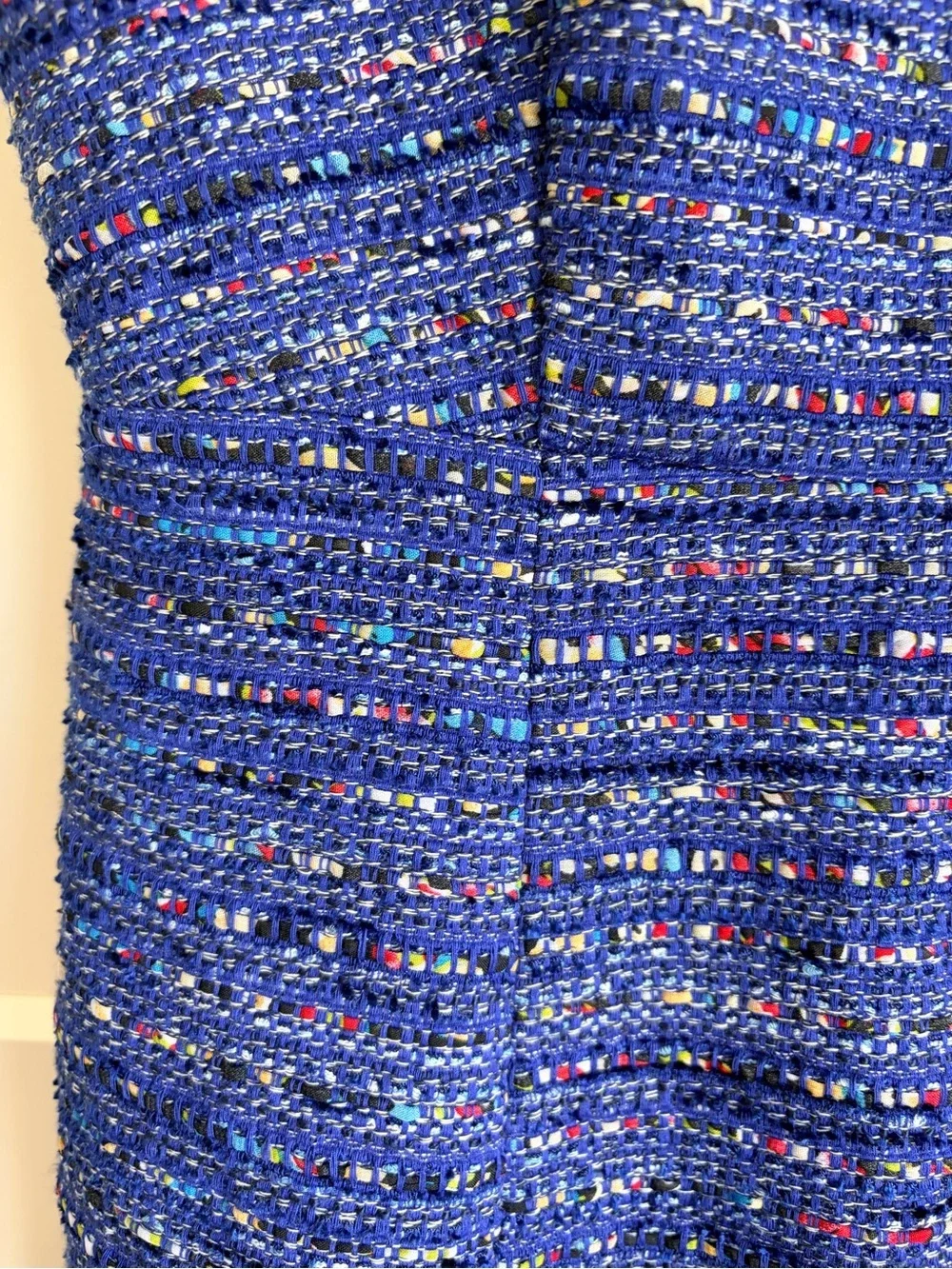 J. Crew Royal Blue Tweed Dress with Multicolor Flecks | 4