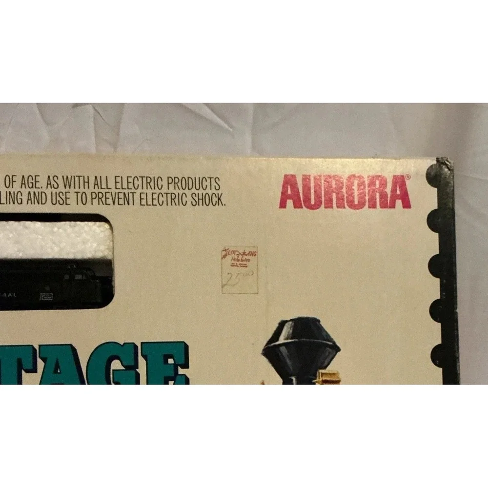 Vintage 1973 Aurora N Scale Postage Stamp Rattler Train Set #4722  In Box Tested