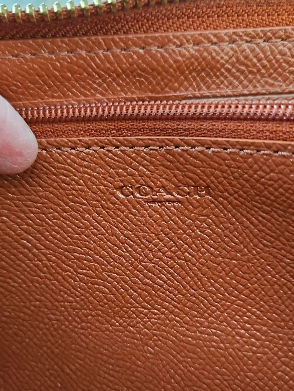 Coach pebbled leather