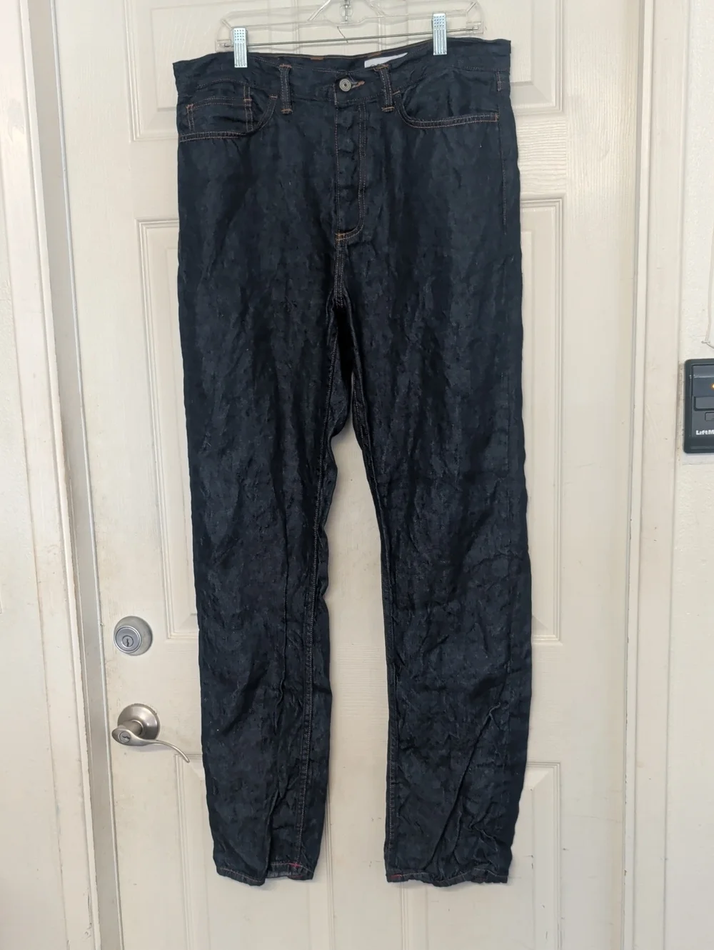 Gustin Men's Vintage Straight Fit Denim Jeans Size 37 Inseam 32