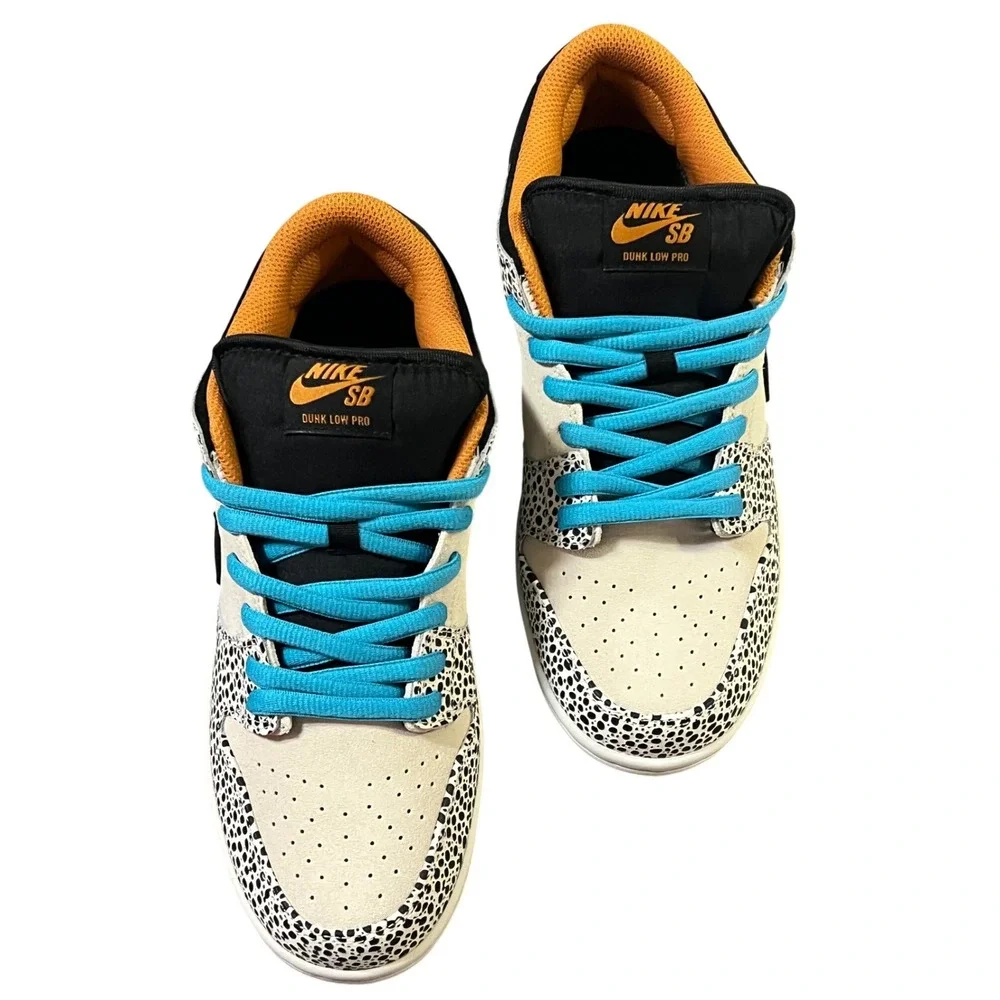 Nike SB Dunk Low Pro Electric Olympic Safari Mens 7.5 New Phantom Black Monarch