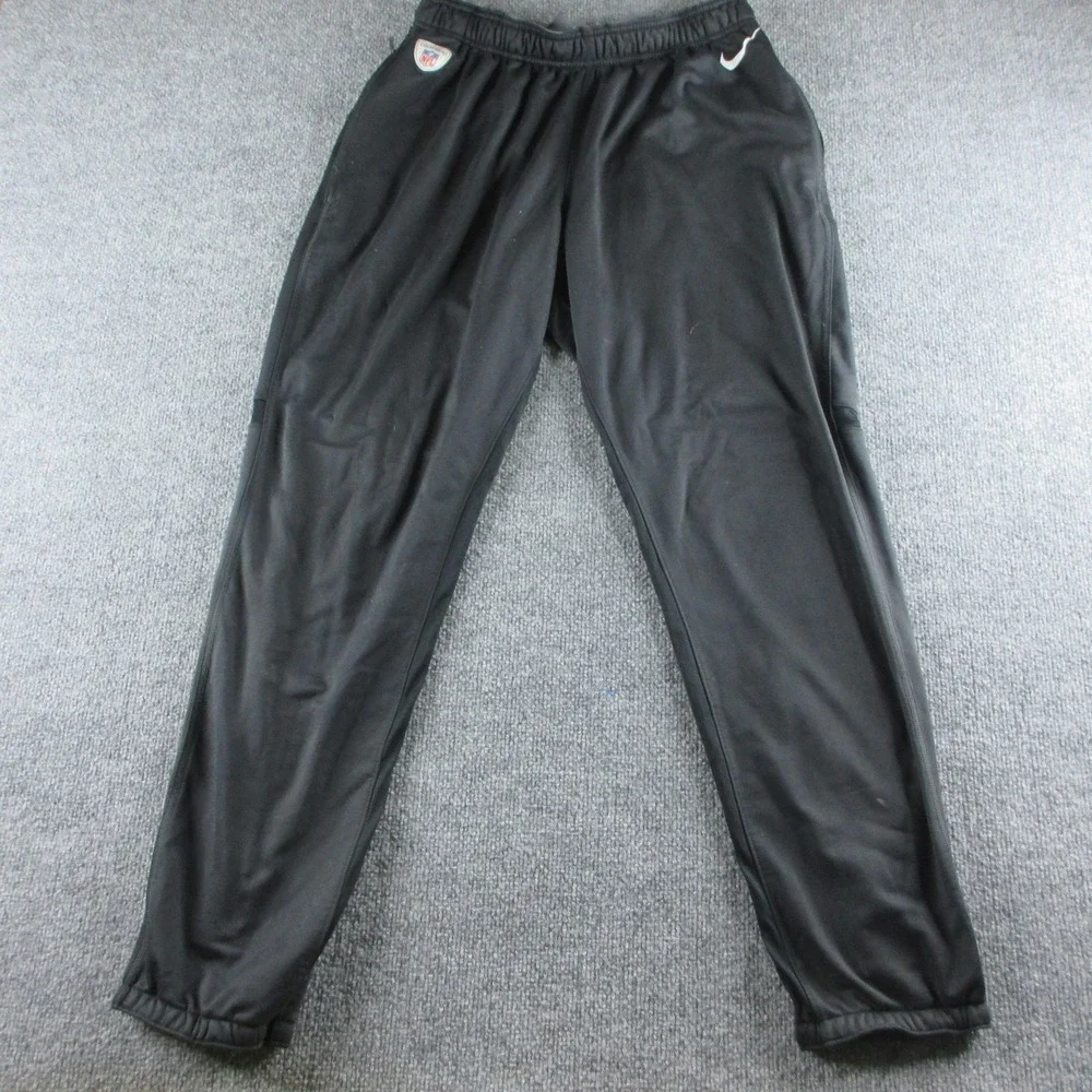 Nike Dri-FIT Track Pants Mens M Black NFL Equipment Elastic Waist Player Issue