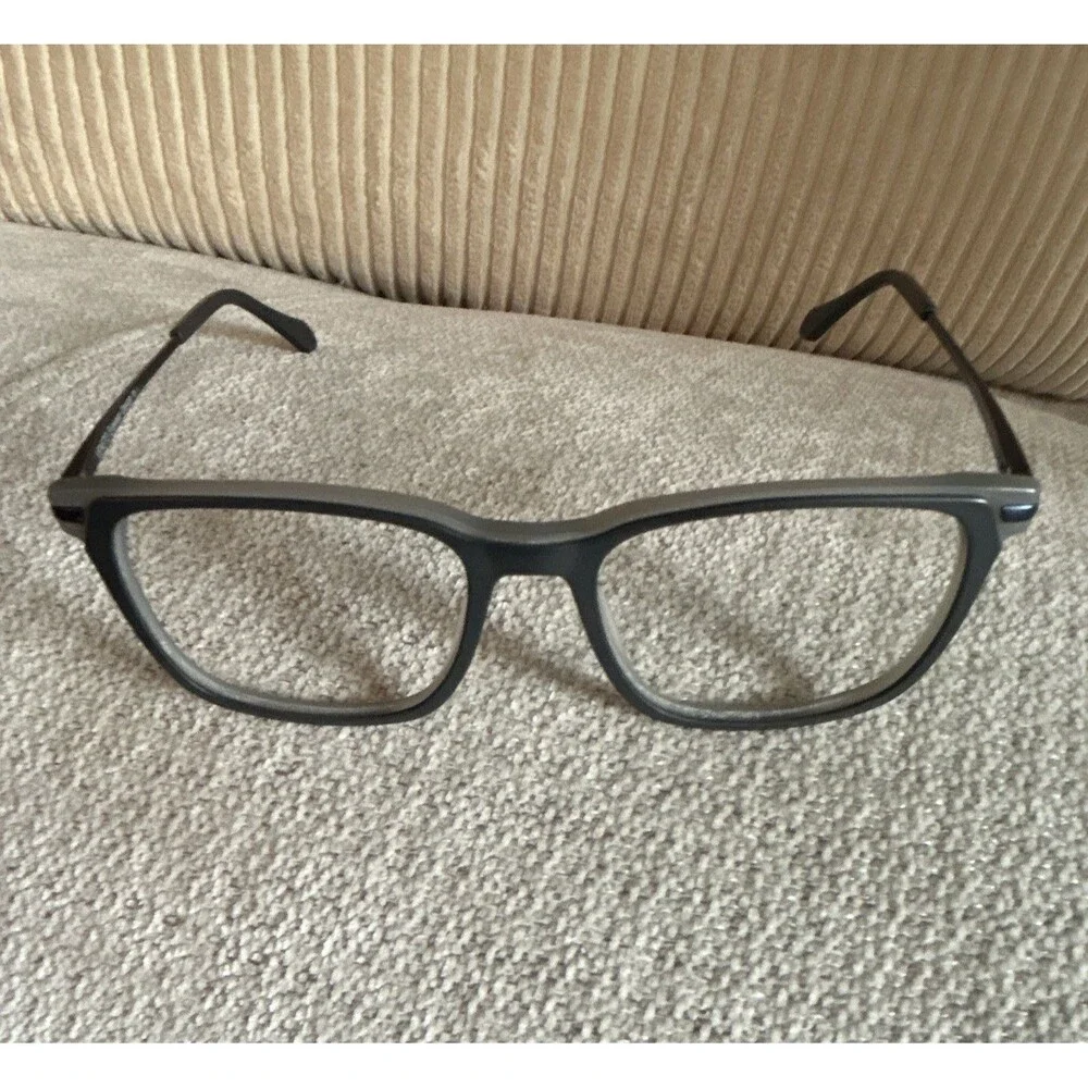 VENETO VVA274 Gray Rectangle Full Rim Plastic Eyeglass Frame 53-18-140