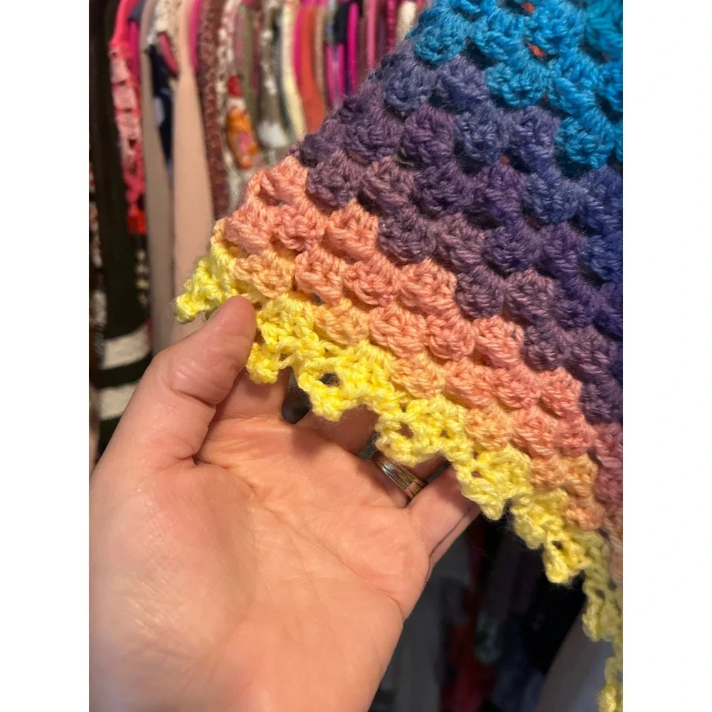Handmade crochet shawl
