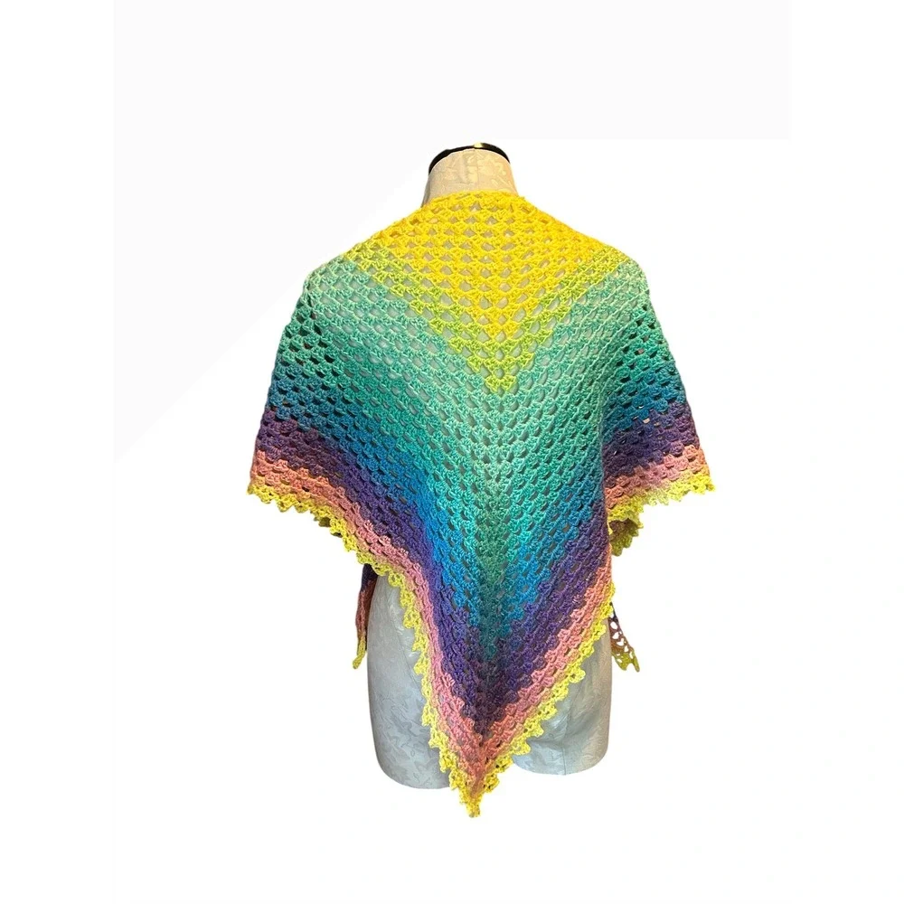 Handmade crochet shawl