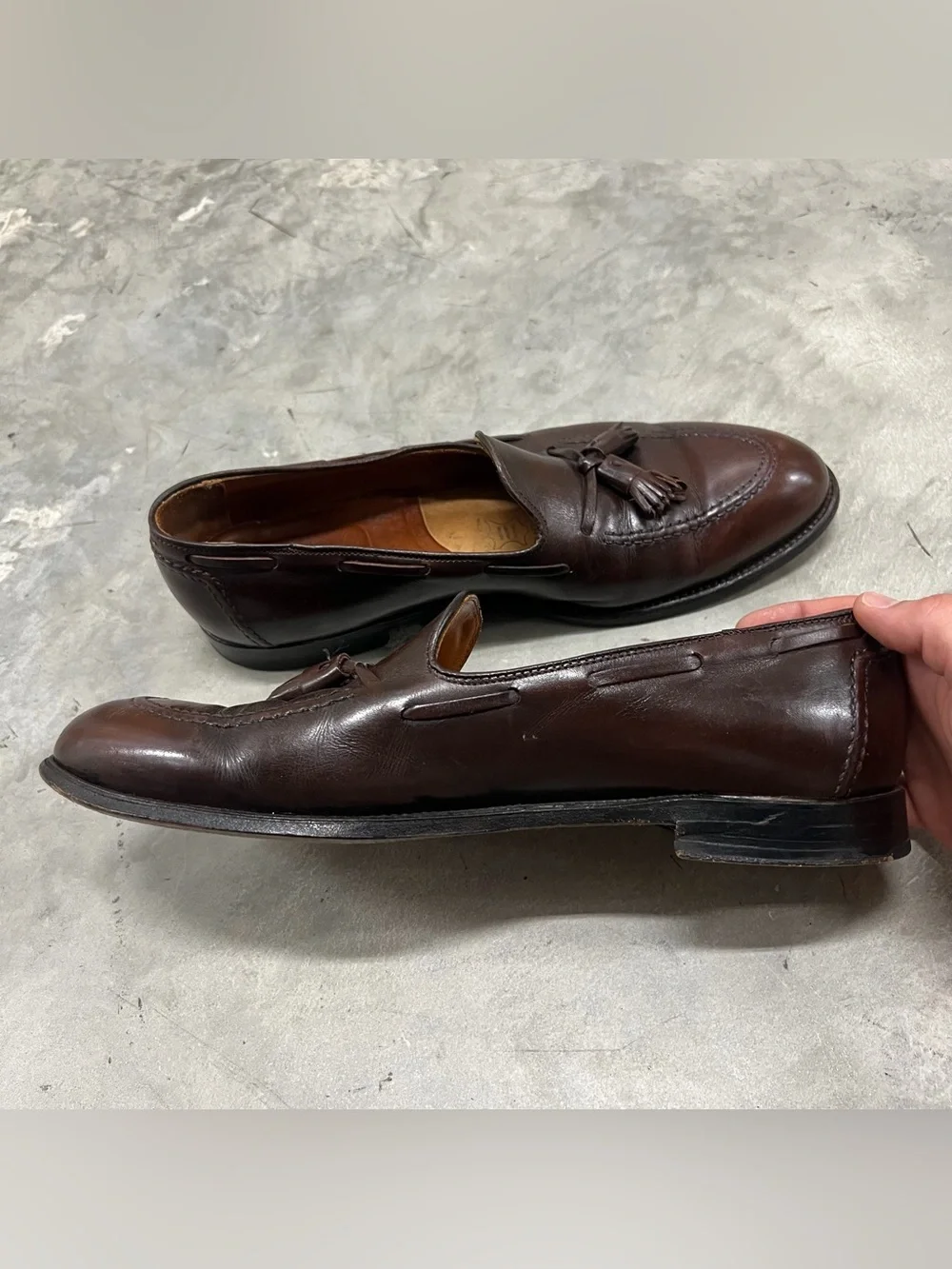 Brooks Brothers Alden Tassel Loafers Mens Size 13 D Leather Goodyear Welt USA