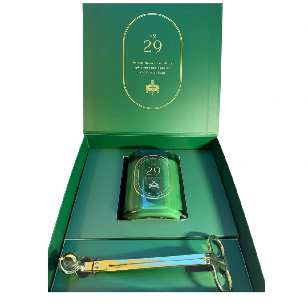 NINETY SIX No. 29 Candle Set with Gold Wick Trimmer