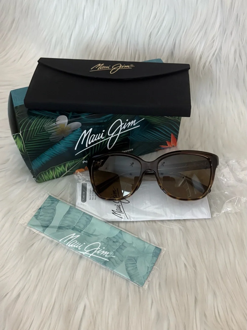 Maui Jim Starfish Chocolate Brown & Tortoise Polarized Sunglasses - EUC