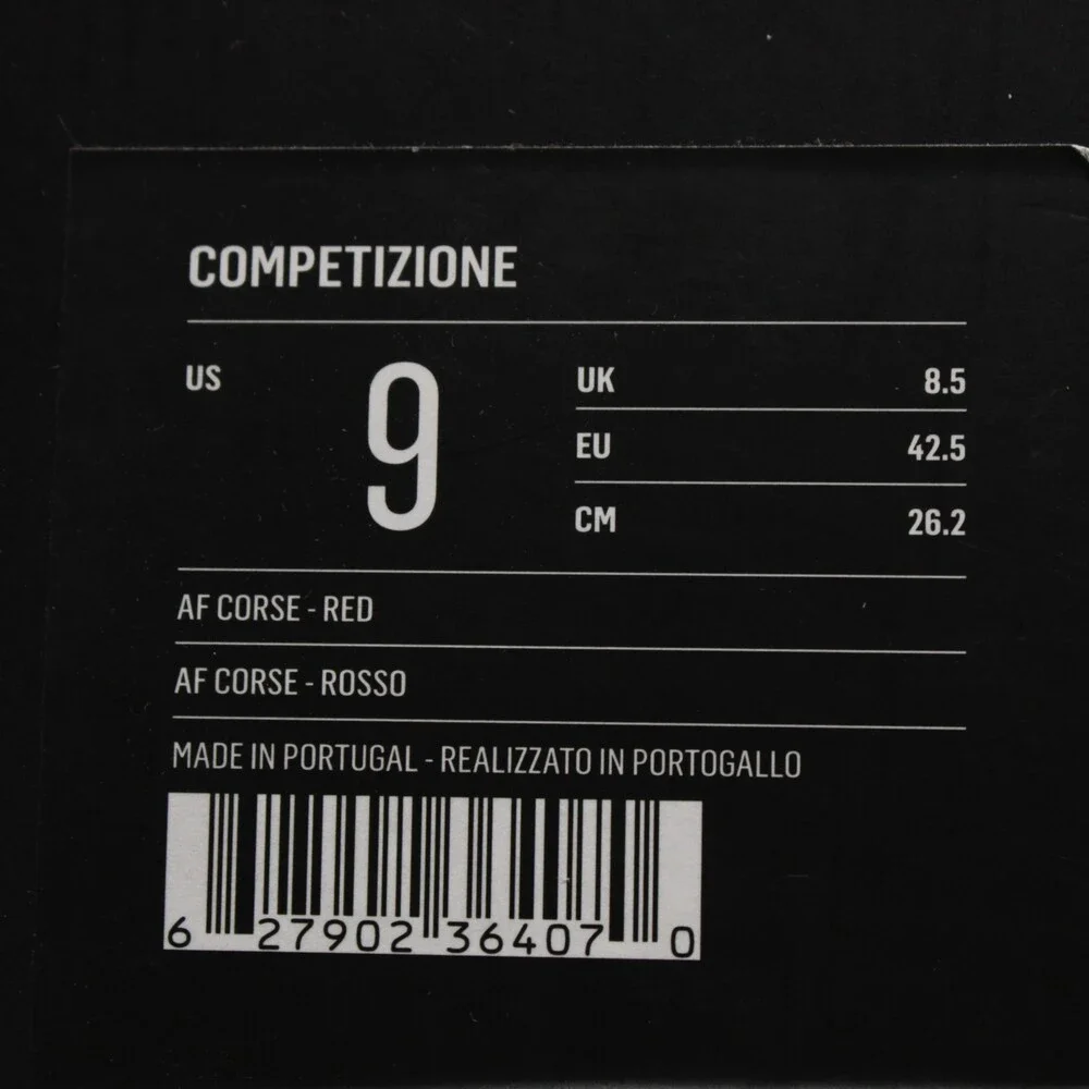 Piloti NWB Competizione AF Corse Driving Sneakers Size 9 US in Red Leather