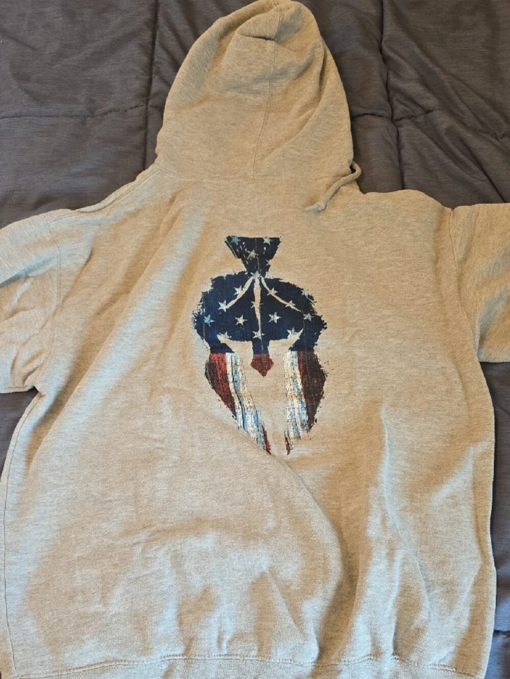 Browning Men's Light Gray Crewneck Hoodie with Kryptek Chest Logo