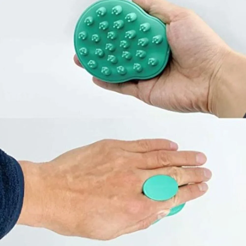 SCALP MASSAGER, WET DRY HAIR SHAMPOO BRUSH EXFOLIATOR
