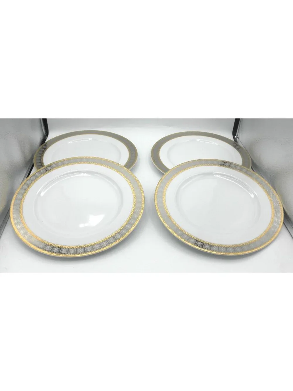 Platinum with Gold by Thun Baum Brothers Dinner Plates Set of 4 THUPLWG