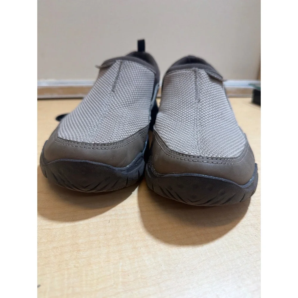 Crocs Walu Men's Slip On Loafers Brown Tan Mesh Casual Walking Shoes Size 12