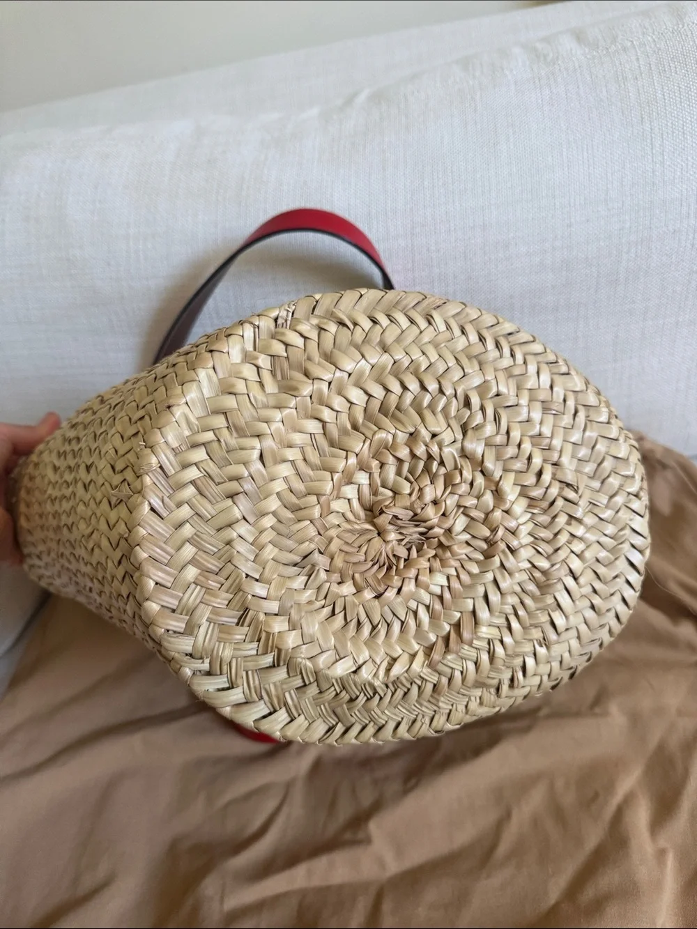 Christian Louboutin woven straw