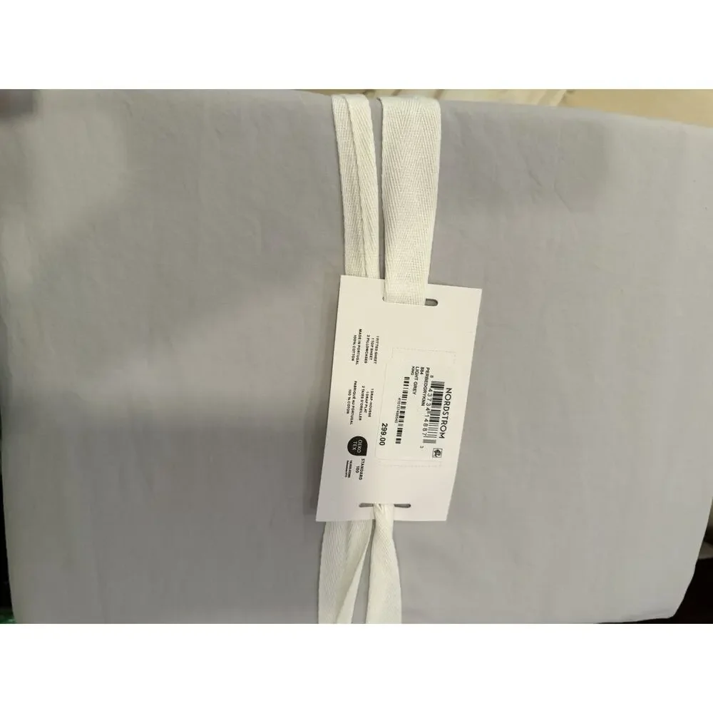 PARACHUTE Percale 4 Piece Sheet Set Light Grey Cotton- King Sz NWT $300