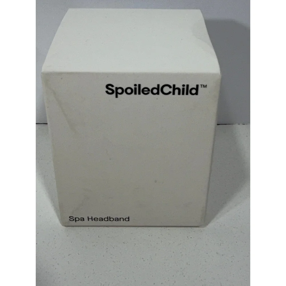 SpoiledChild Spa Headband White Skincare Makeup Hair Wrap New in Box