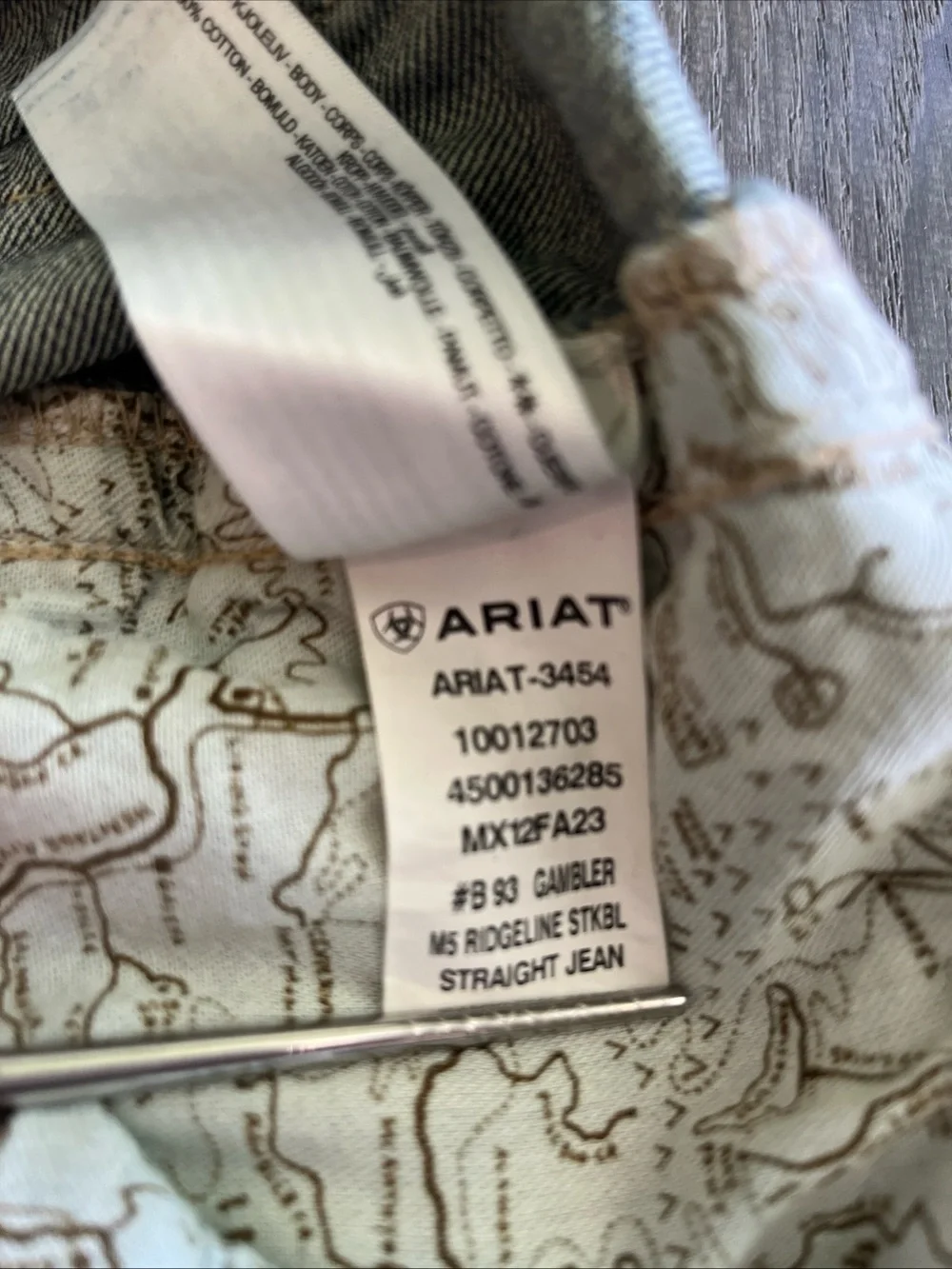 Ariat straight leg