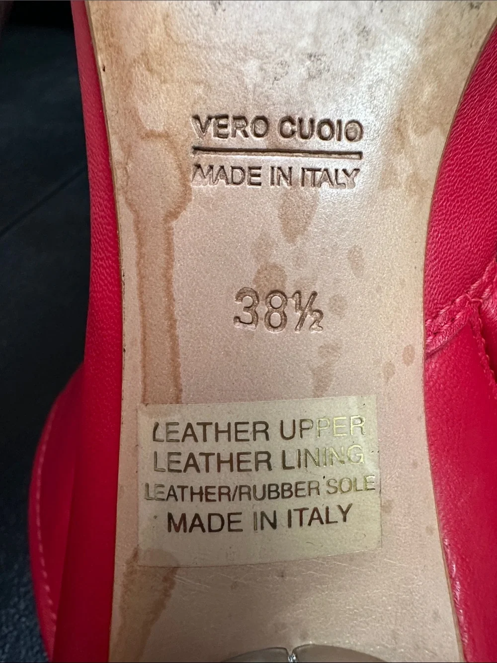 AGL Attilio Giusti Leombruni red leather ankle boots 38.5