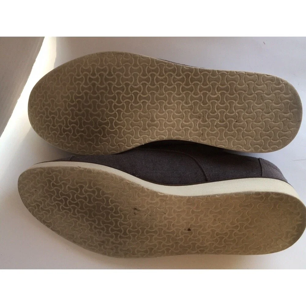 Toms Canvas Lace Up Loafer Dress Shoes Size 9 Mens