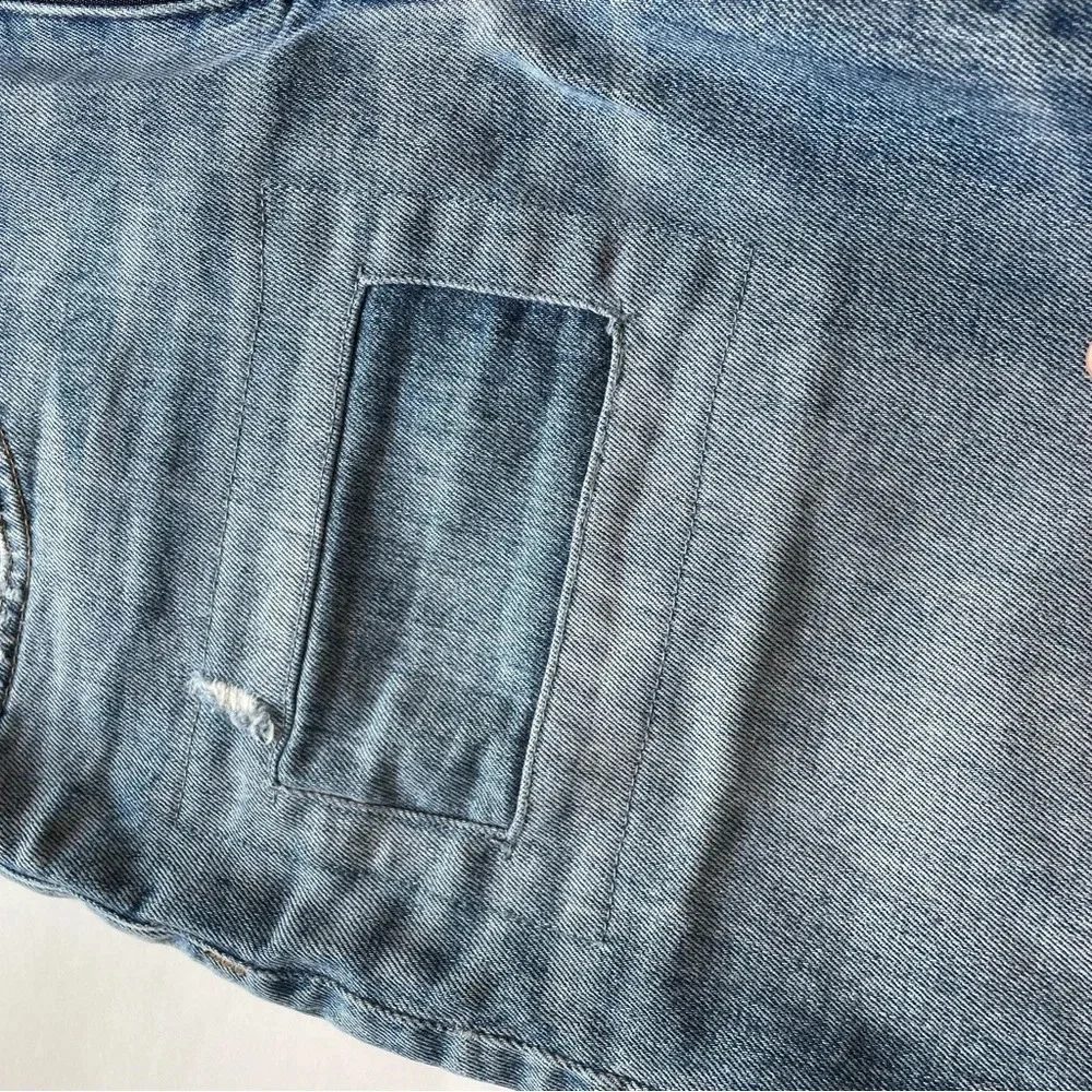 J. Crew High Rise Distressed Vintage Cropped Jeans Size 29