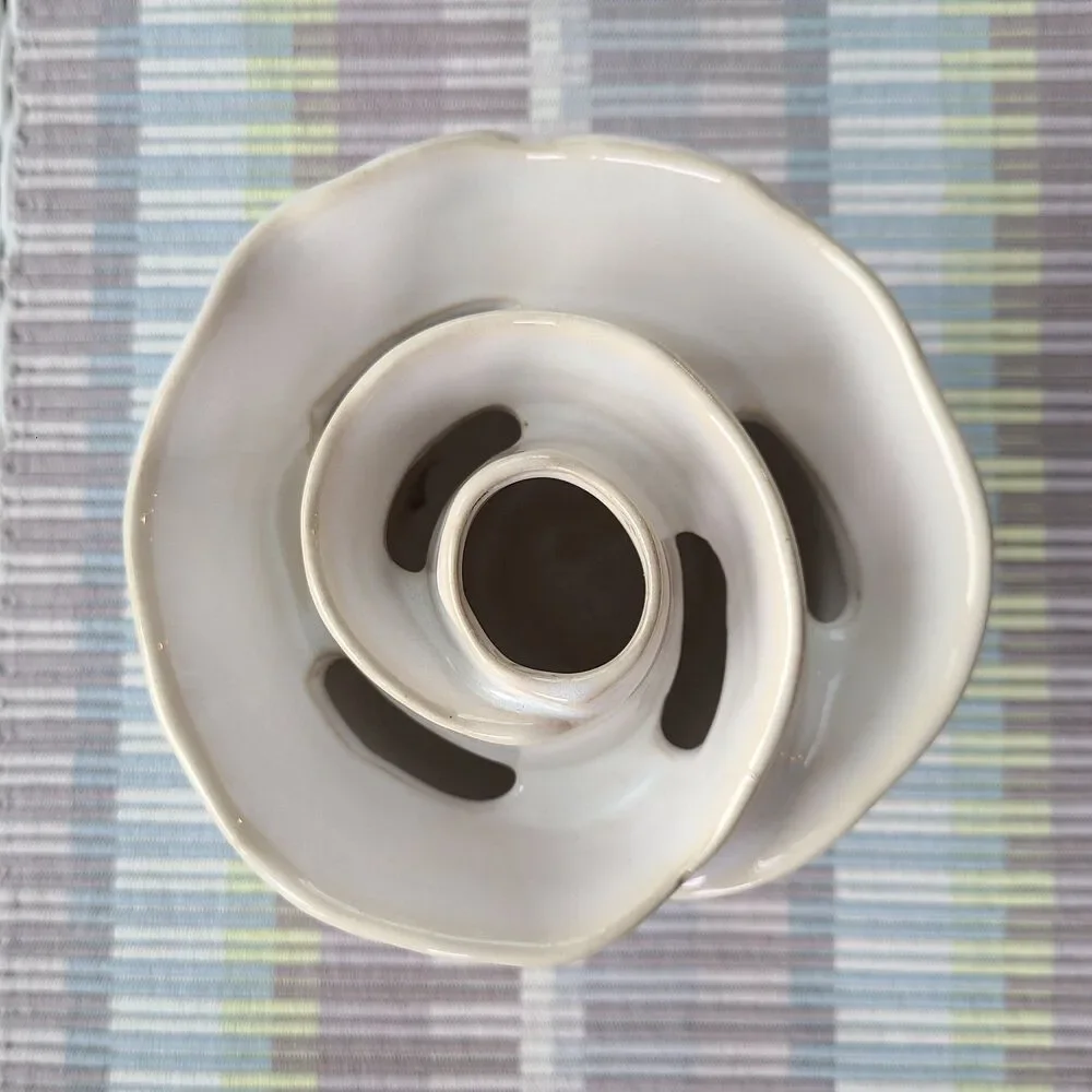 Vintage Ceramic Pottery Multi Hole 
