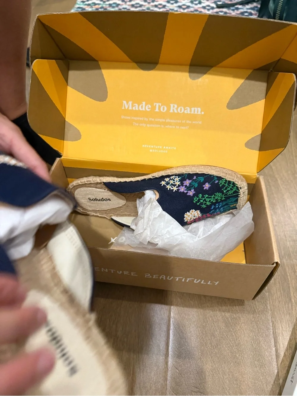 Soludos navy espadrille
