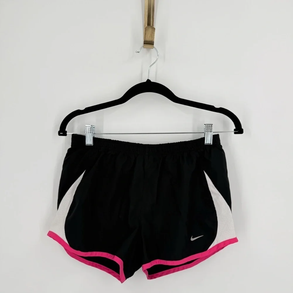 Nike Black and Pink Athletic Shorts Lightweight Performance