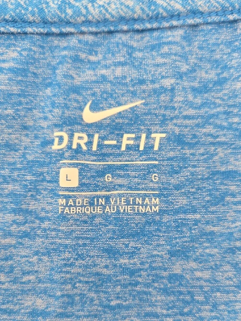 Nike Dri-FIT Heathered Blue Short Sleeve Tee