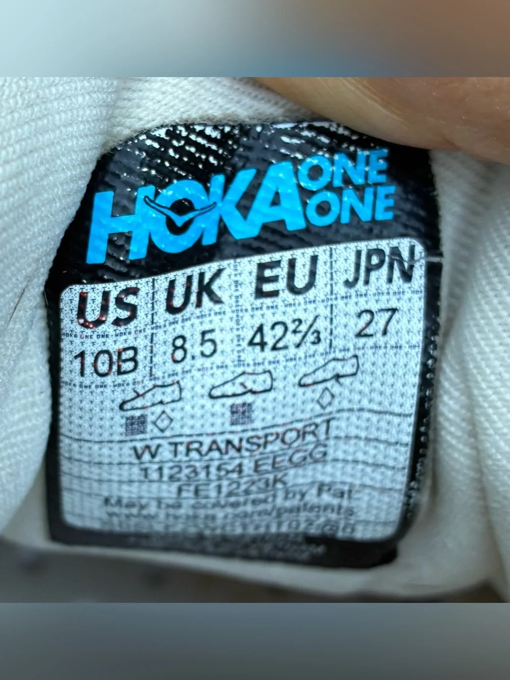 Hoka One One no insoles