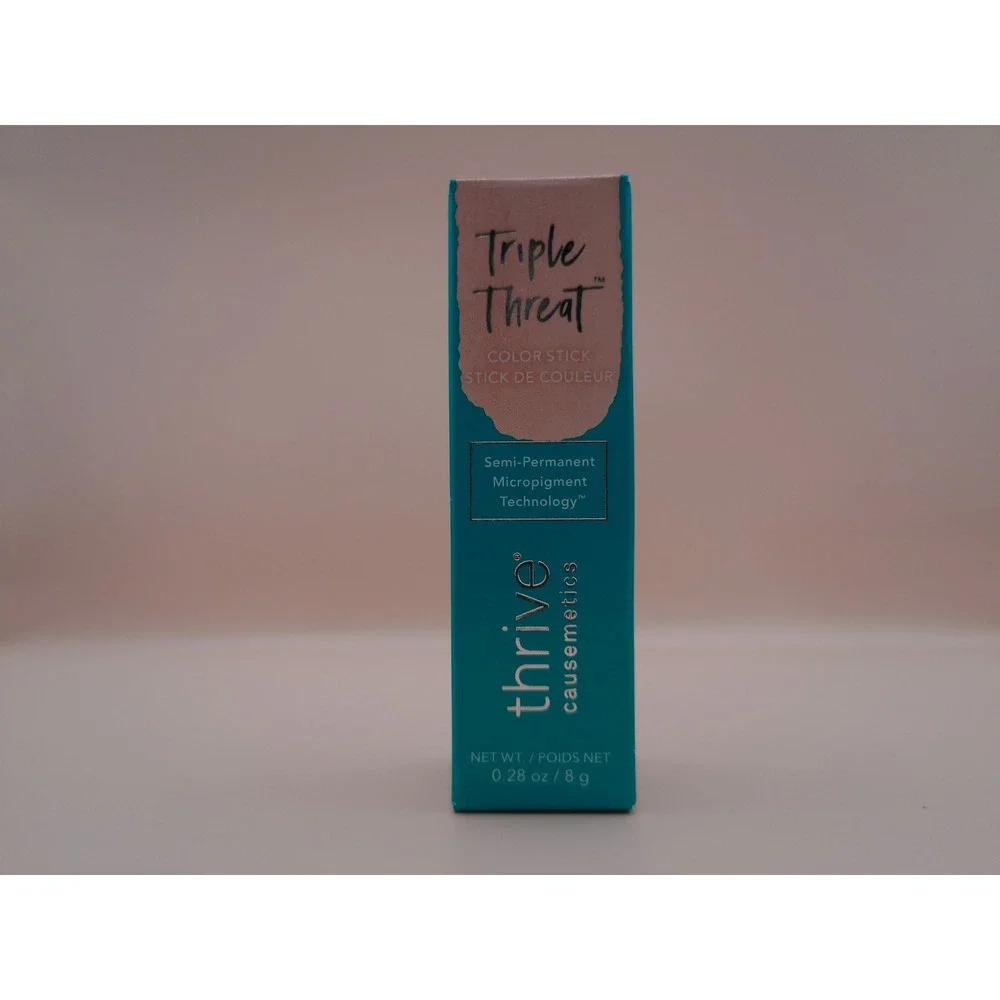 Thrive Causemetics Triple Threat Color Stick Joy Gold Shimmer Highlighter 8g NIB