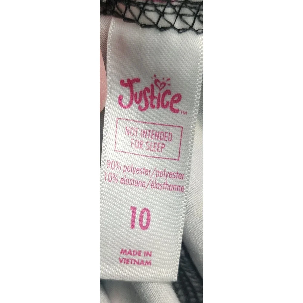 Justice‎ Girls Size 10 Unicorn Donut Cupcake Galaxy Capri Leggings Black Multi