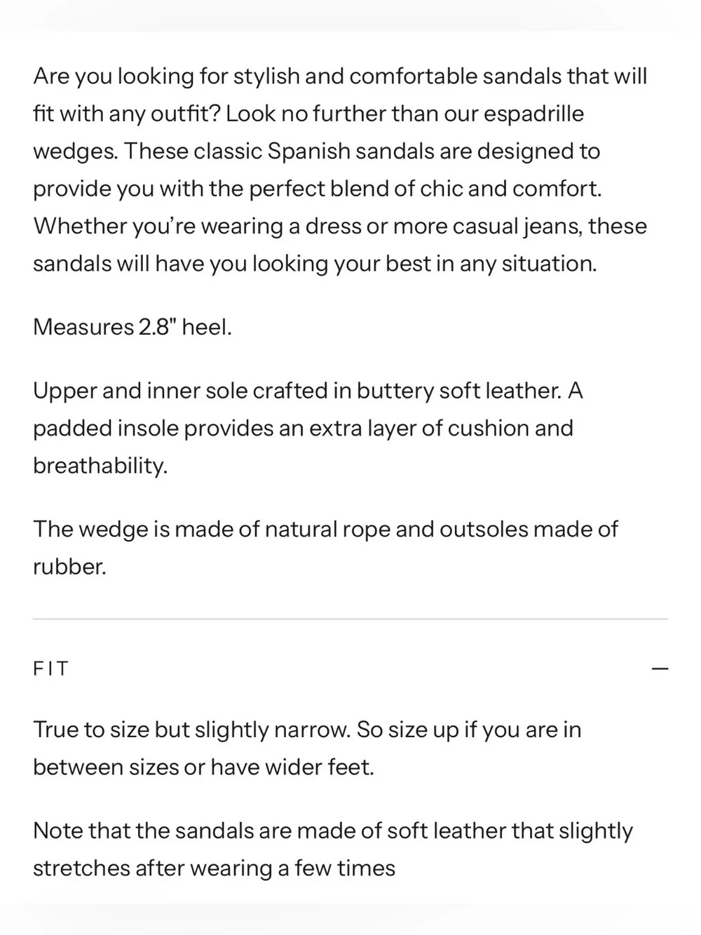 Spanish Sandal Company women’s size