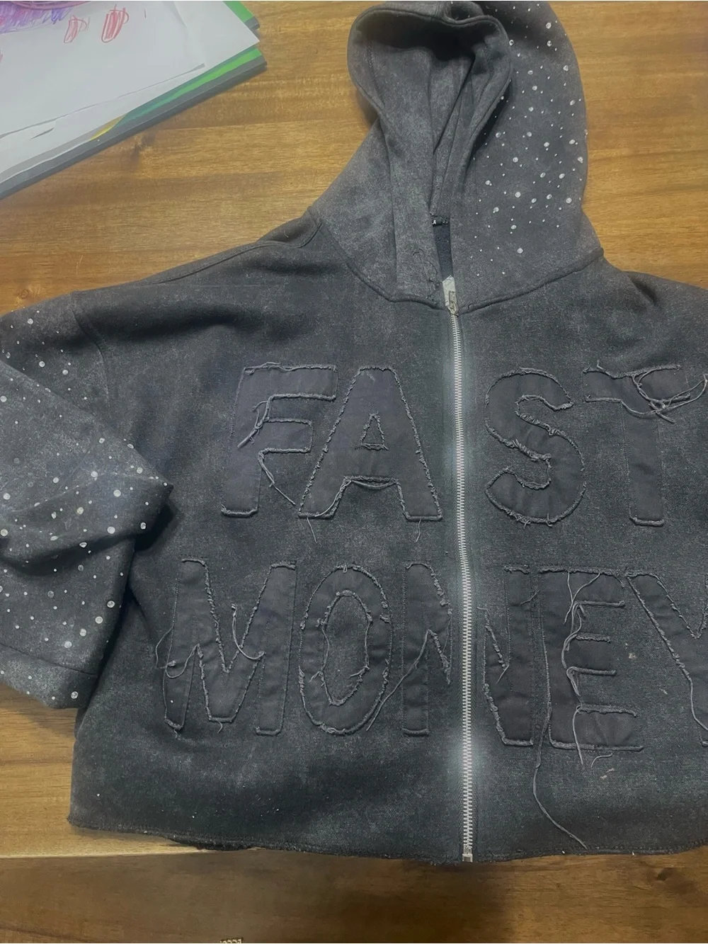 N/A black zip