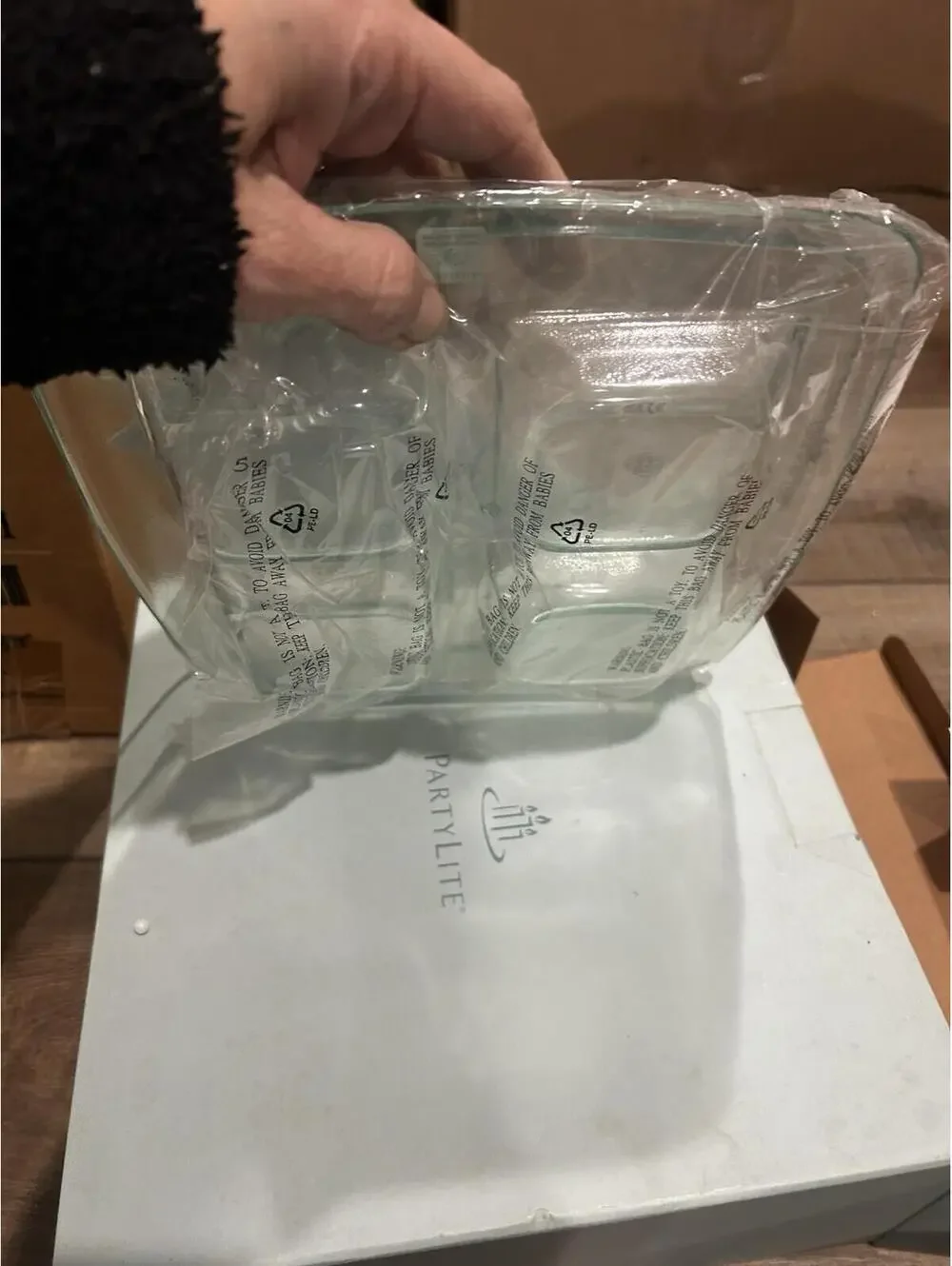 PartyLite stratus glass
