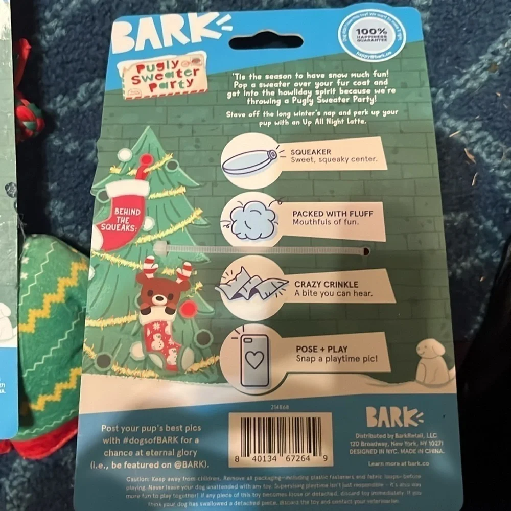 NWT BARK Dog Toys .  2 pack of BARK toys