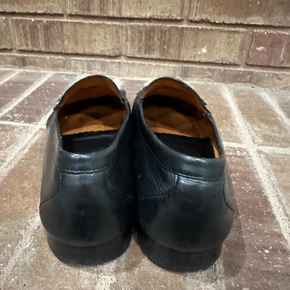 COLE HAAN Resort Black Woven Leather Tassel Loafers Men's Size 9