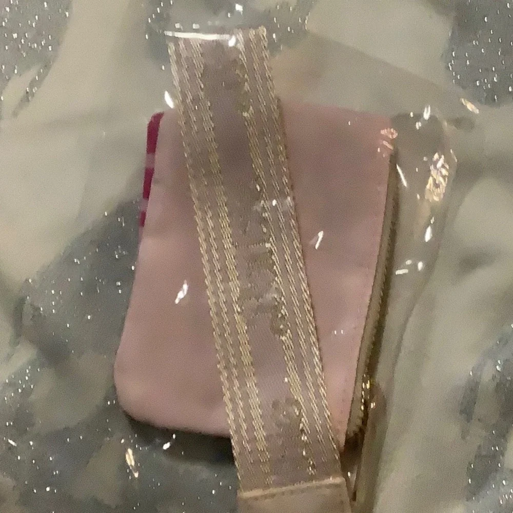 Barbie sports club tour Light Pink Mini Pouch with Cream Wristlet