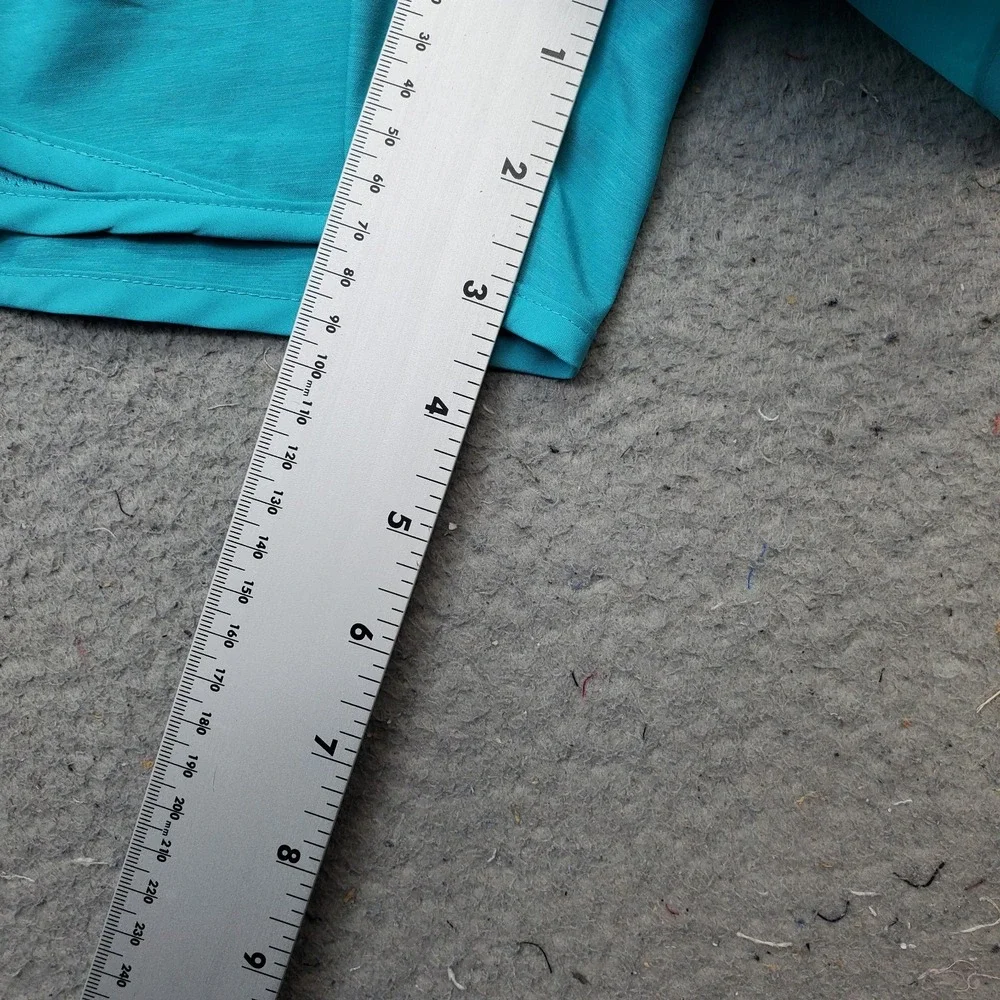 Nike Tempo Shorts Womens S Blue Lined Dri-Fit Mid Rise Elastic Waist Swoosh Logo