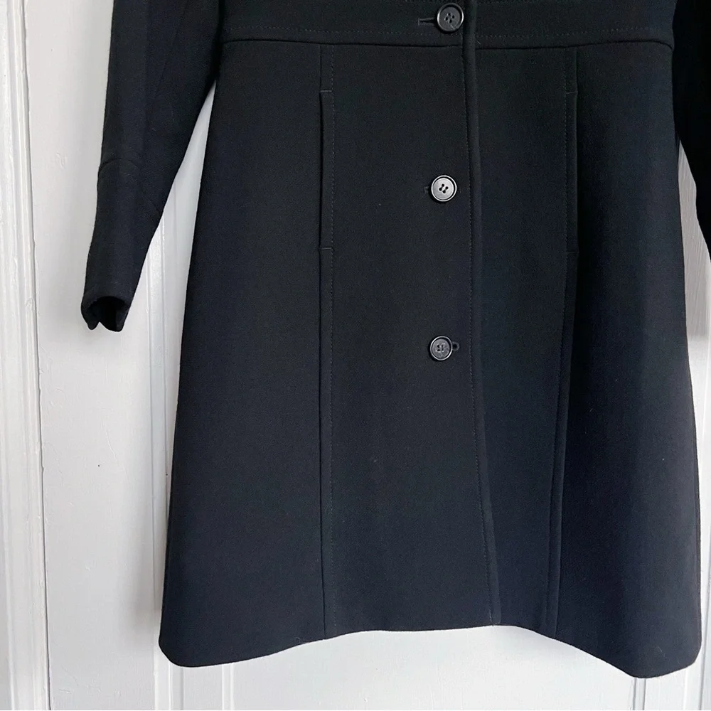 J Crew • Classic Lady Day Coat in Italian double-cloth wool Thinsulate® black
