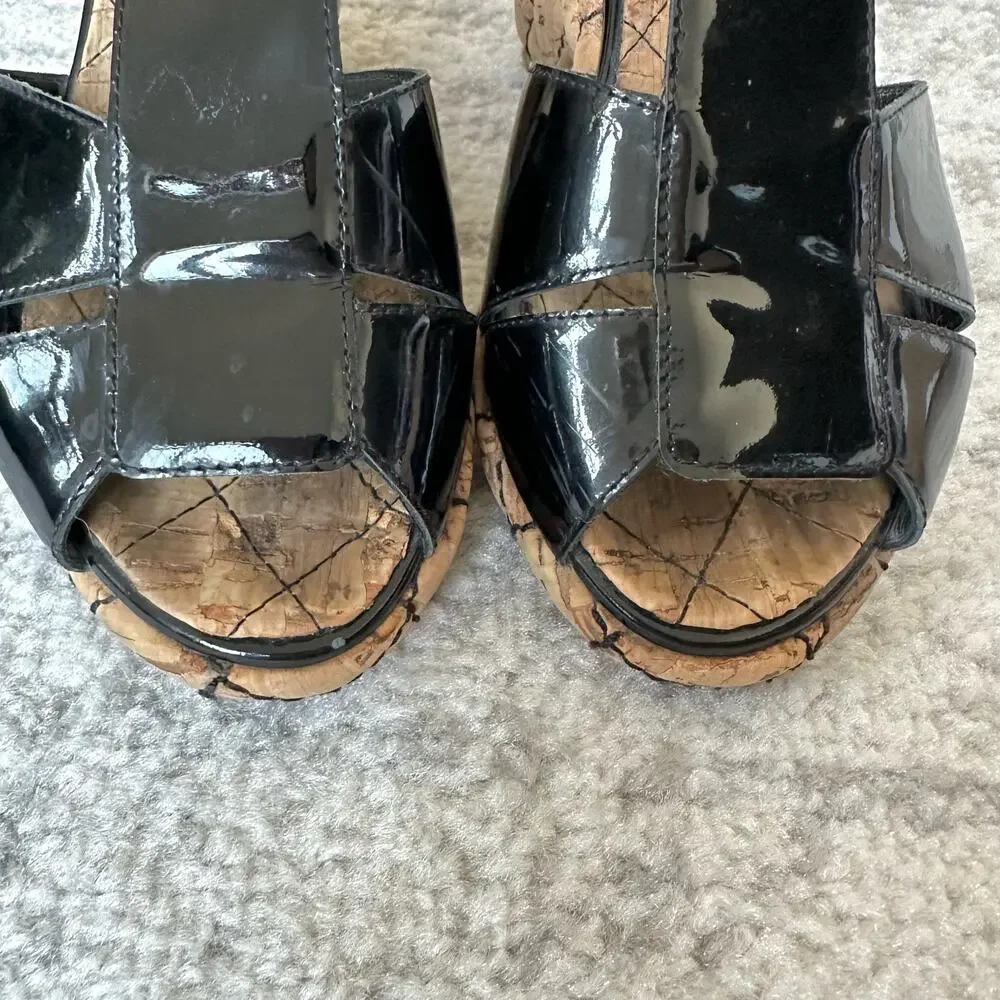 CHANEL patent leather