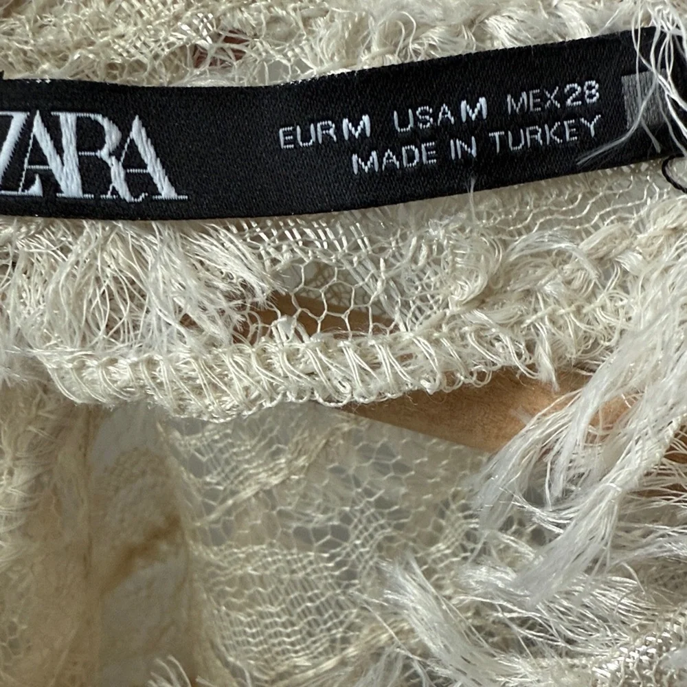 Zara cream textured