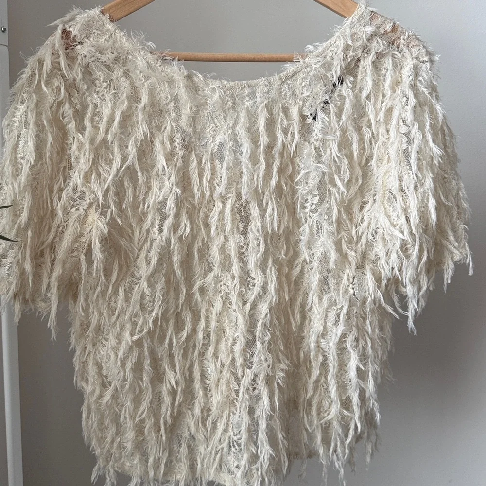 Zara cream textured