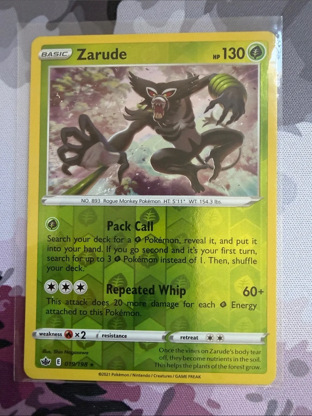 🌿 Zarude Pokémon Character Card Mini Lot | 2 Reverse Holo Cards ✨5/$25✨