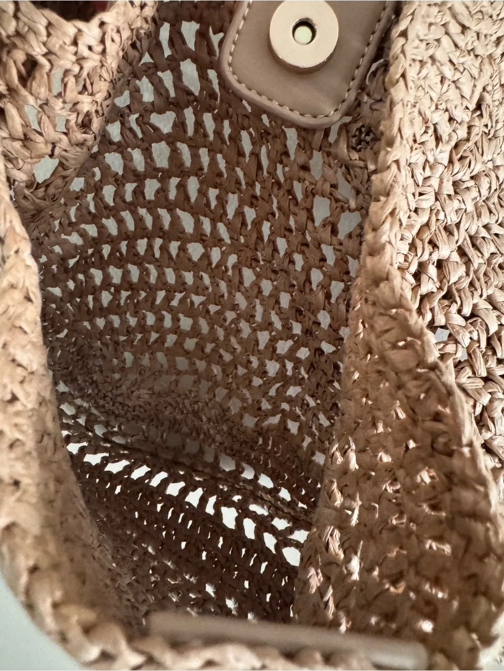 Anthropologie Raffia Hobo Bag